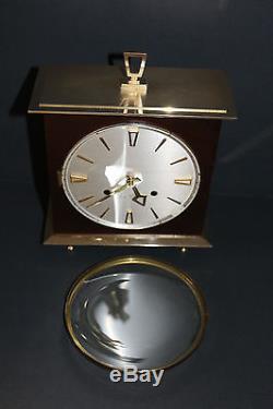 Vintage Seth Thomas Germany made HIGH-QUALITY wood/brass clock withA206-000 WORKS