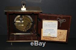 Vintage Seth Thomas Germany made HIGH-QUALITY wood/brass clock withA206-000 WORKS