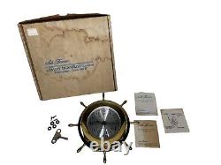 Vintage Seth Thomas Helmsman Ships Bell Clock 1008-001 With Key & Box