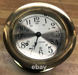 Vintage Seth Thomas Helmsman-W Ships clock and Cosair Barometer