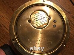 Vintage Seth Thomas Helmsman-W Ships clock and Cosair Barometer