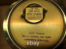 Vintage Seth Thomas Helmsman-W Ships clock and Cosair Barometer