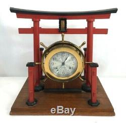 Vintage Seth Thomas Japanese Tori Gate Clock Display