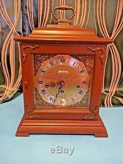 Vintage Seth Thomas Legacy 3W Mantle Clock with Key In Great Working Condition
