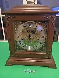 Vintage Seth Thomas Legacy 3W Mantle Clock with Key In Great Working Condition