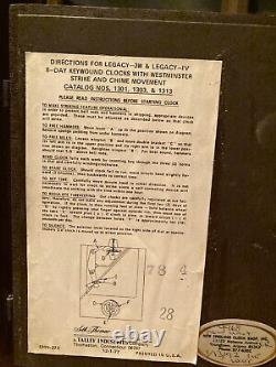 Vintage Seth Thomas Legacy-IV 8-Day Key Wound Westminister Working Clock