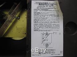 Vintage Seth Thomas Legacy IV Wood Mantle Shelf Clock With Key And Manual