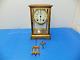 Vintage Seth Thomas Mantle Clock Brass-glass Regulator 48 N Brass Works Used