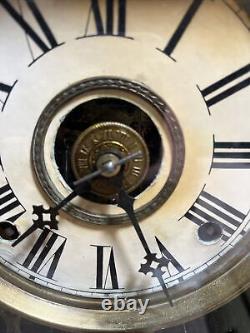 Vintage Seth Thomas Mantle Parlor Clock WithAlarm RUNS Well