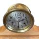 Vintage Seth Thomas Marine/ships Clock In Brass Case And Display Stand