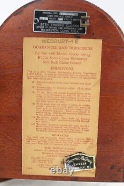 Vintage Seth Thomas Medbury 4E Hermle Quartz 2214 BATTERY POWERED Tested