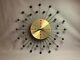 Vintage Seth Thomas Mid-century Modern Starburst Atomic Wall Clock