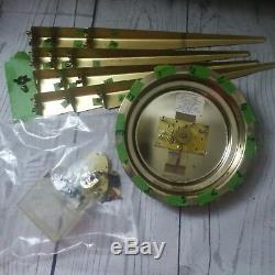 Vintage Seth Thomas Mid Century Sunburst Clock Brass Spike Ray Wall Parts/Repair