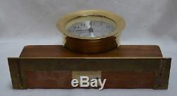 Vintage Seth Thomas Nautical Clock Brass Working With Key