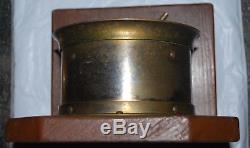 Vintage Seth Thomas Naval Marine Maritime Brass Ships Clock With Key Keeps Time