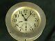 Vintage Seth Thomas Nickle Plated Brass Nautical Boat Ship Clock Wwi-wwii Period
