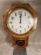 Vintage Seth Thomas Oak Cabinet Pendulum Wall Clock Key Wind