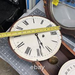 Vintage Seth Thomas Regulator Office Calendar Clock works ktop4
