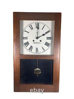 Vintage Seth Thomas Regulator Wall Clock Cornwall 2847 Working VIDEO