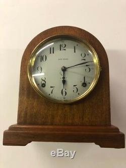 Vintage Seth Thomas Round Top Mantle/shelf Clock Oak 89al
