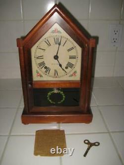 Vintage Seth Thomas Sharon American Gothic Cottage Steeple 8 Day Chiming Clock