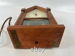 Vintage Seth Thomas Sharon Echo Model E 024-000 Electric 11 Steeple Clock WORKS