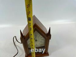 Vintage Seth Thomas Sharon Echo Model E 024-000 Electric 11 Steeple Clock WORKS