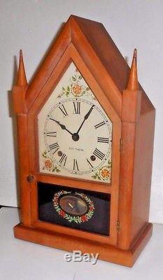 Vintage Seth Thomas Sharon Gothic Cottage Steeple 8 Day Chime Clock Working