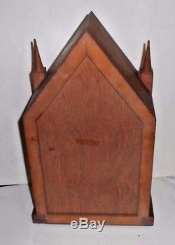 Vintage Seth Thomas Sharon Gothic Cottage Steeple 8 Day Chime Clock Working