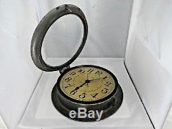 Vintage Seth Thomas Ship's Clock As Is No Key