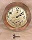 Vintage Seth Thomas Ship's Wall Clock With Seconds Hand Runs! 7.25 Bezel