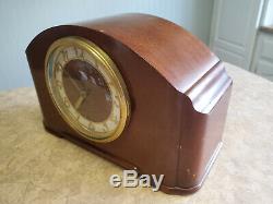 Vintage Seth Thomas Simsbury 1E Mantel Wooden Chime Clock Tested