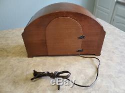 Vintage Seth Thomas Simsbury 1E Mantel Wooden Chime Clock Tested