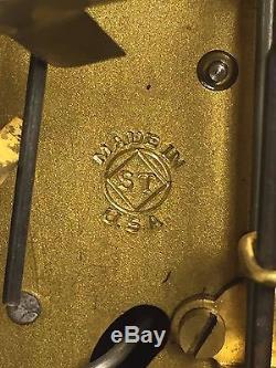 Vintage Seth Thomas Sonora 4 Bell Chime Clock Adamantine Case Runs