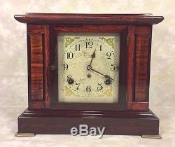 Vintage Seth Thomas Sonora Chime Clock 4 Bells Adamantine Case Running