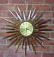 Vintage Seth Thomas Sunburst, Starburst Wall Clock