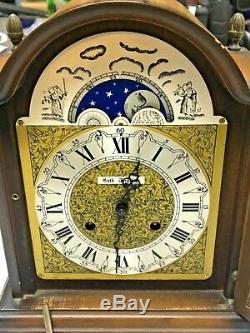 Vintage Seth Thomas Two Jewels Lunar Desk Clock with Moon and Stars