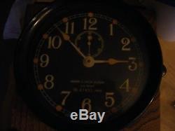Vintage Seth Thomas Us Navy Ship Clock, Working perfectly, WITH KEY