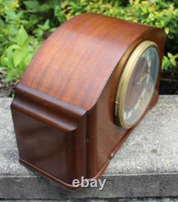 Vintage Seth Thomas WESTMINSTER CHIME Electric Mantle Clock Wood MAHOGANY VIDEO