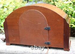 Vintage Seth Thomas WESTMINSTER CHIME Electric Mantle Clock Wood MAHOGANY VIDEO