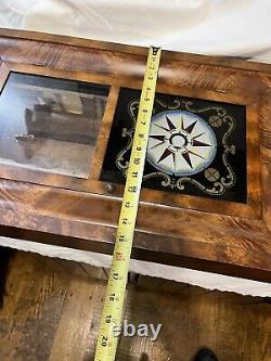 Vintage Seth Thomas Wall Clock Wooden/Glass Case No clock parts Case as shown