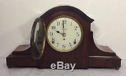 Vintage Seth Thomas Wood Adamantine Clock #89 Mvmt Running & Striking