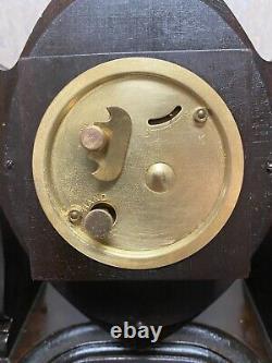 Vintage Seth Thomas Wood American Table Clock Mechanical Operating