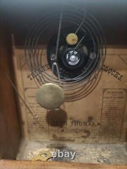 Vintage Seth Thomas Wood Steeple Mantle Clock