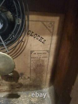 Vintage Seth Thomas Wood Steeple Mantle Clock