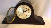 Vintage Seth Thomas Wood Tambour Mantle Clock With 89l Movement