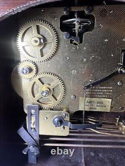 Vintage Seth Thomas Woodbury 8 Day Westminster Chime Mantle Clock Germany