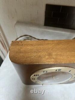 Vintage Seth Thomas antique 1930's Art Deco Wall Mantle RODSON Clock Wood RARE