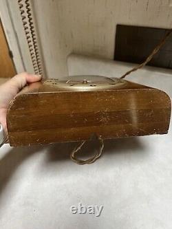 Vintage Seth Thomas antique 1930's Art Deco Wall Mantle RODSON Clock Wood RARE