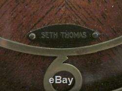 Vintage Seth Thomas electric Westminster chiming mantel clock ca. 1940 excellent